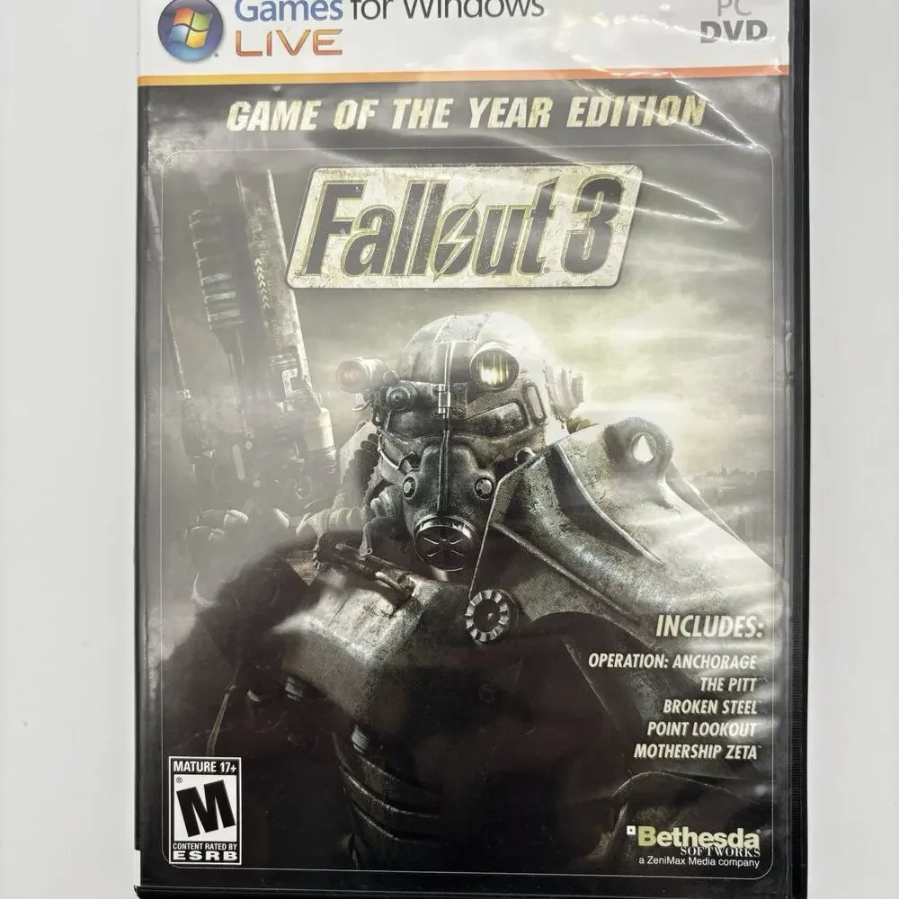 PC DVD Windows Live - Fallout 3: Game of the Year Edition Very Good Condition.